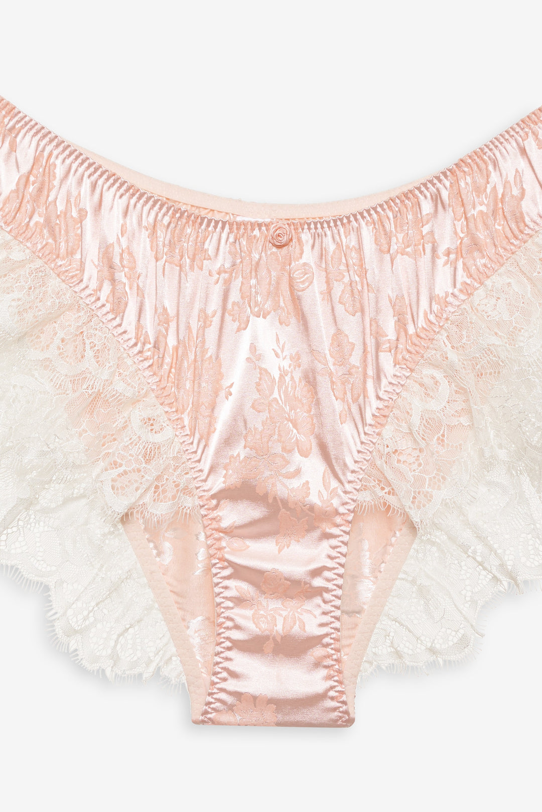 Audrey Jacquard Shorts - Peach | For Love and Lemons