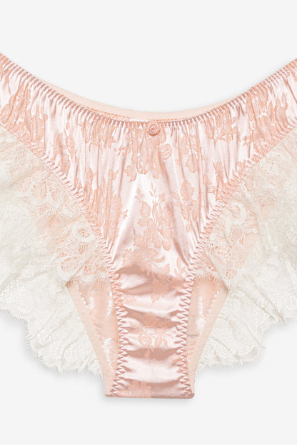 Audrey Jacquard Shorts - Peach | For Love and Lemons