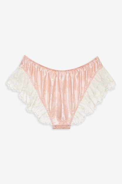 Audrey Jacquard Shorts - Peach | For Love and Lemons