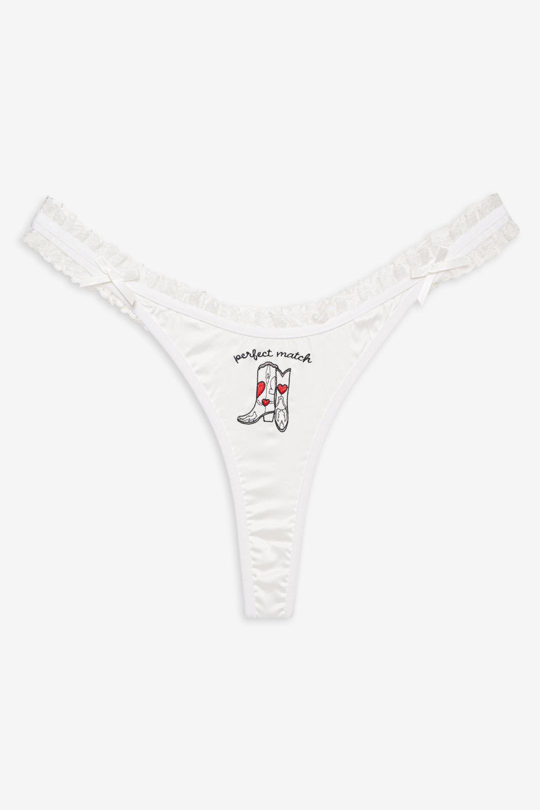 Bachelorette Thong Panty Pack - White | For Love and Lemons