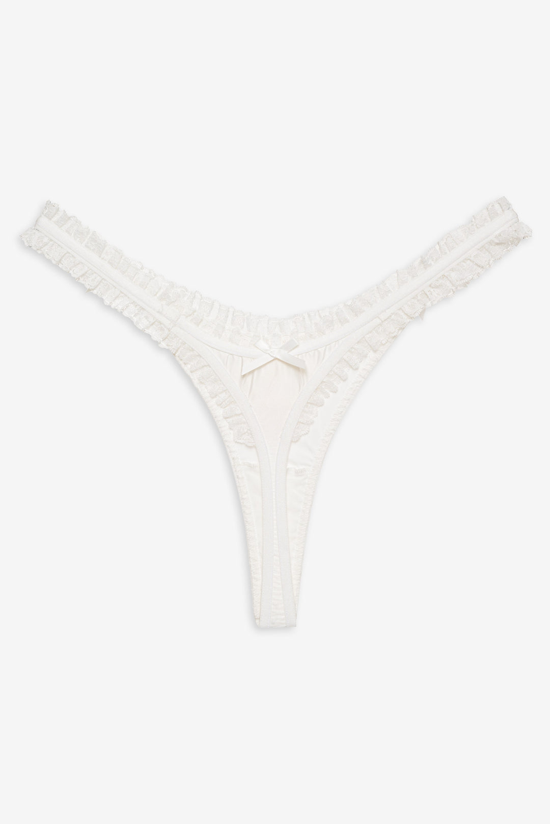 Bachelorette Thong Panty Pack - White | For Love and Lemons