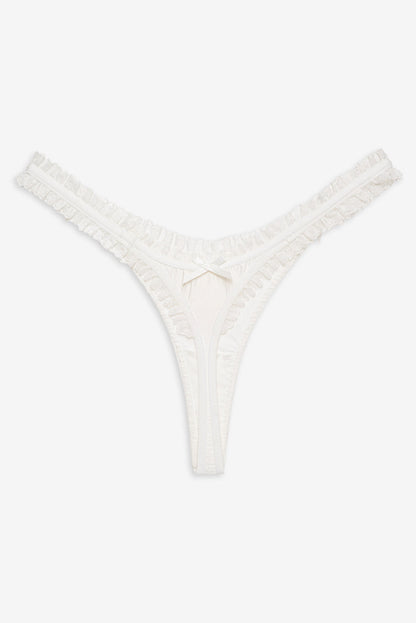 Bachelorette Thong Panty Pack - White | For Love and Lemons