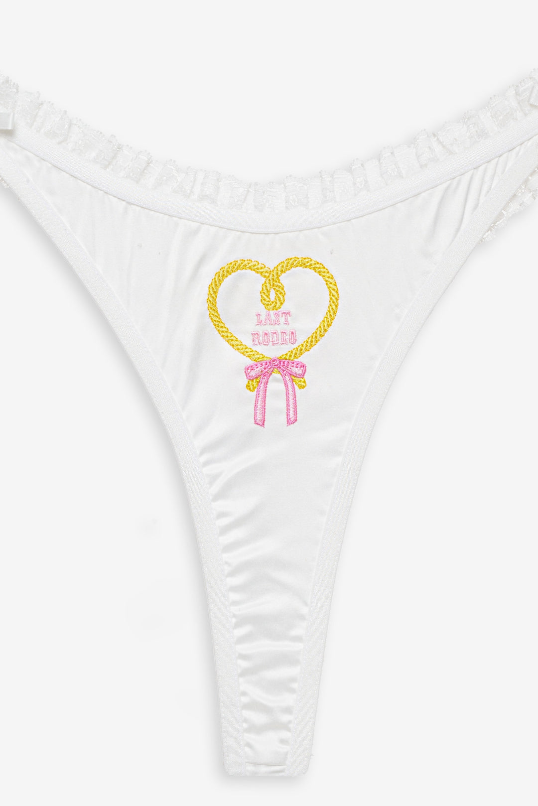 Bachelorette Thong Panty Pack - White | For Love and Lemons