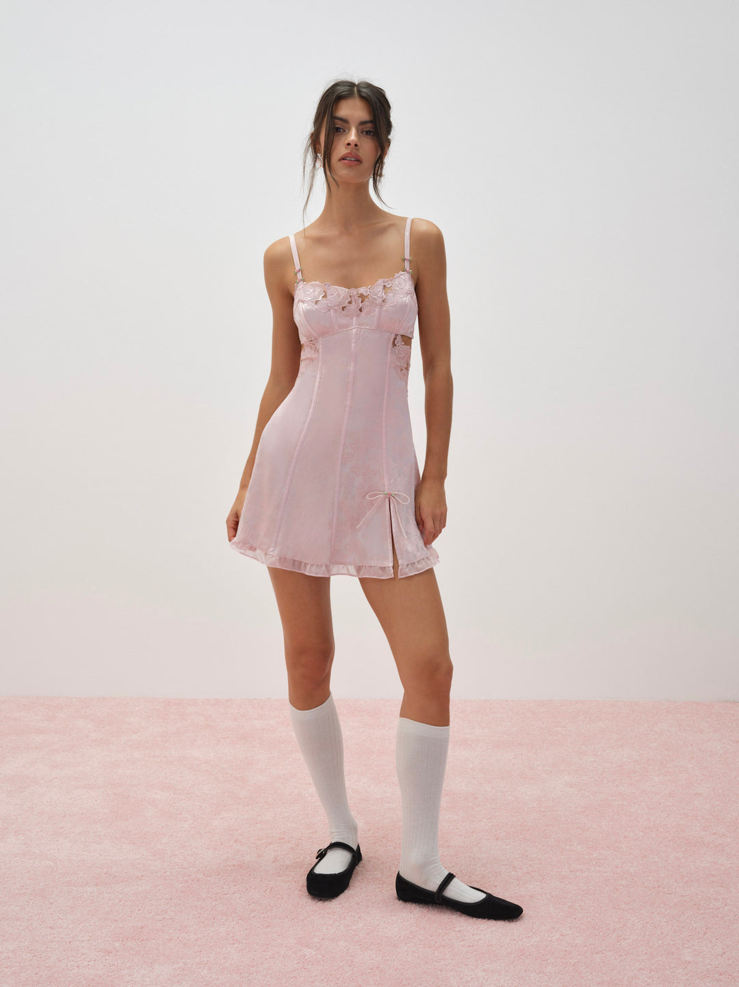Blissful Blooms Slip Dress - Pink | For Love and Lemons