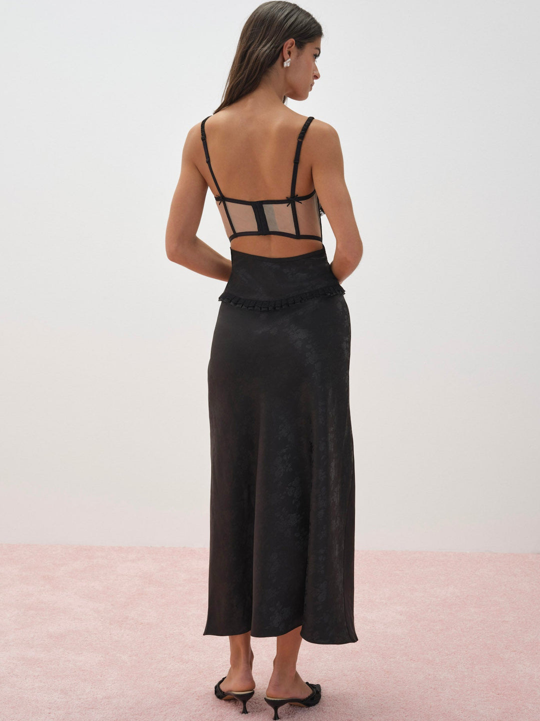 Sonia Maxi Slip Dress - Black | For Love and Lemons