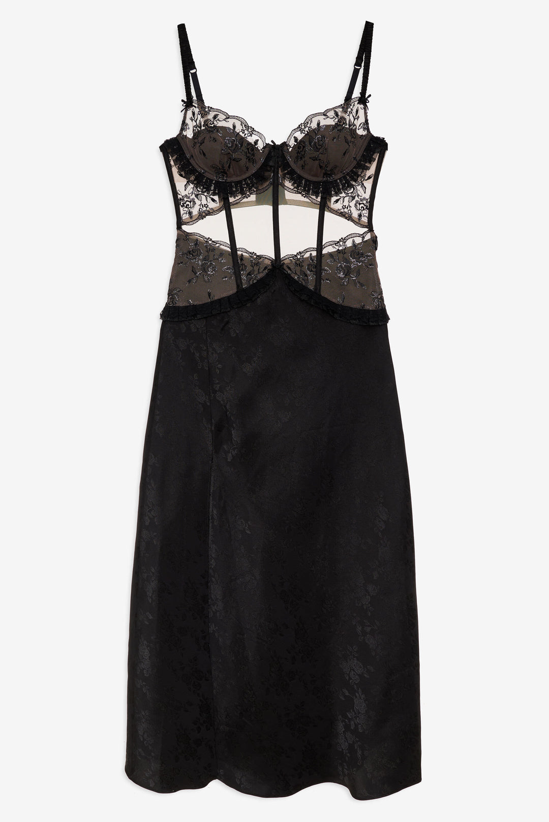 Sonia Maxi Slip Dress - Black | For Love and Lemons