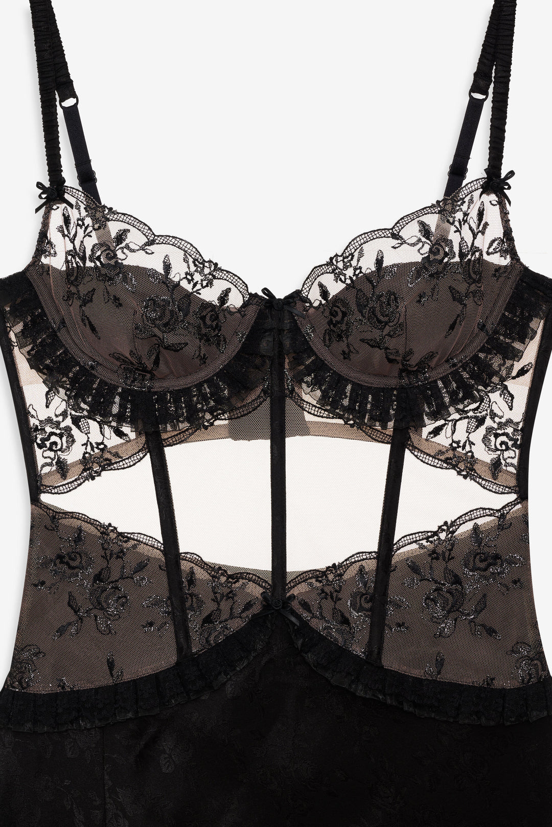 Sonia Maxi Slip Dress - Black | For Love and Lemons