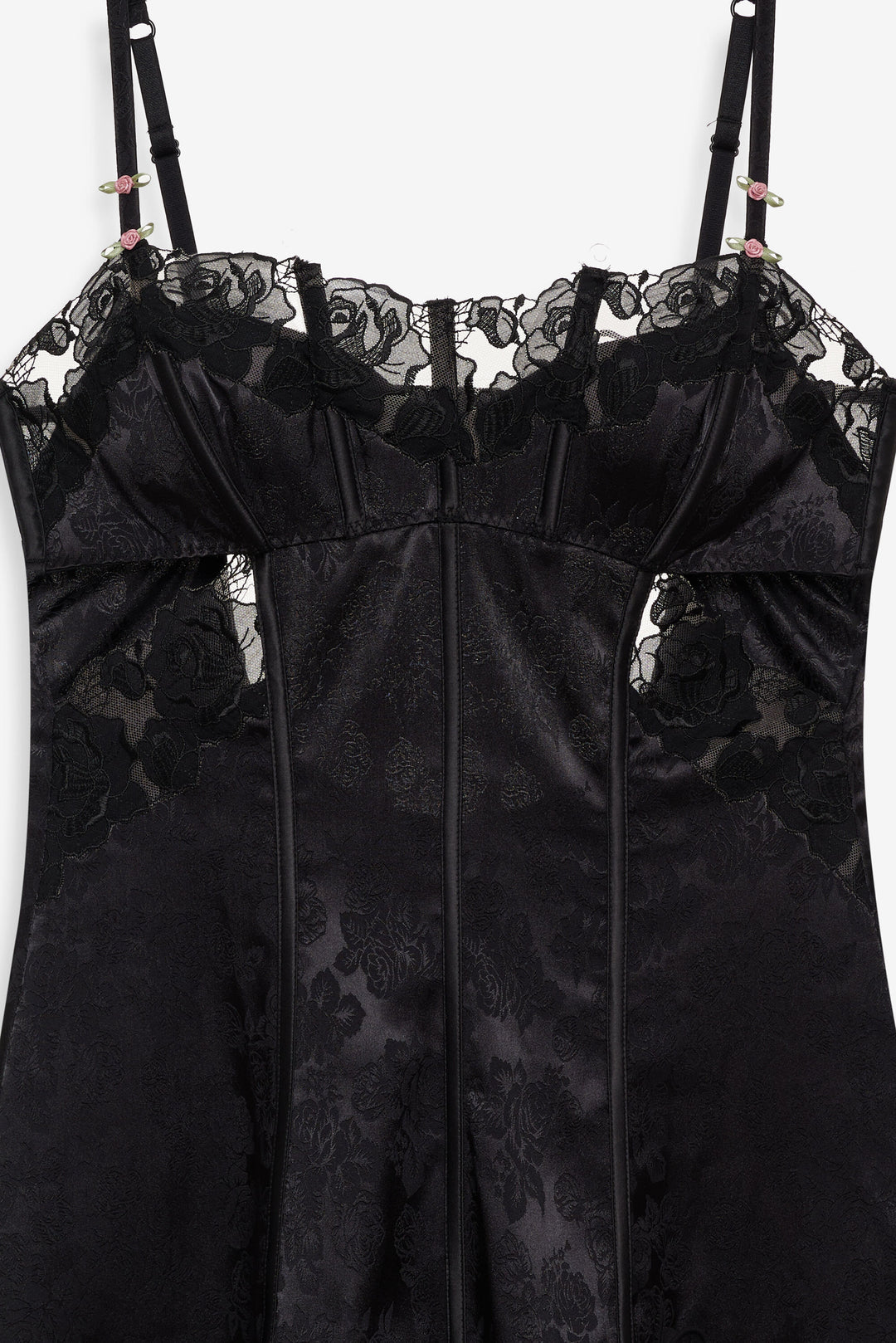 Blissful Blooms Slip Dress - Black | For Love and Lemons