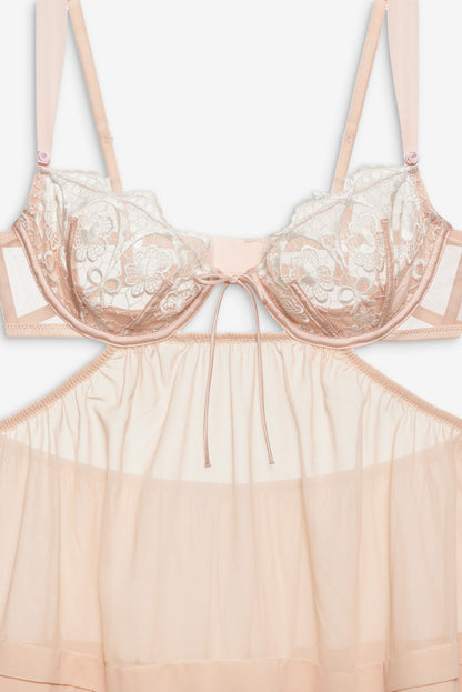 Tea Cake Lace Slip Dress - White | For Love and Lemons