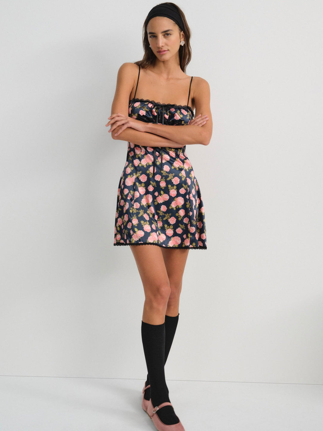 Kayla Slip Dress - Navy | For Love and Lemons