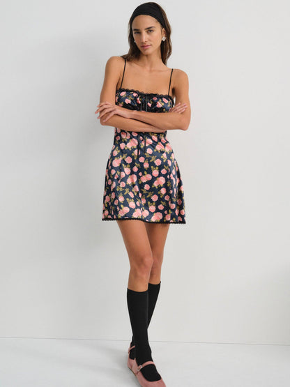 Kayla Slip Dress - Navy | For Love and Lemons