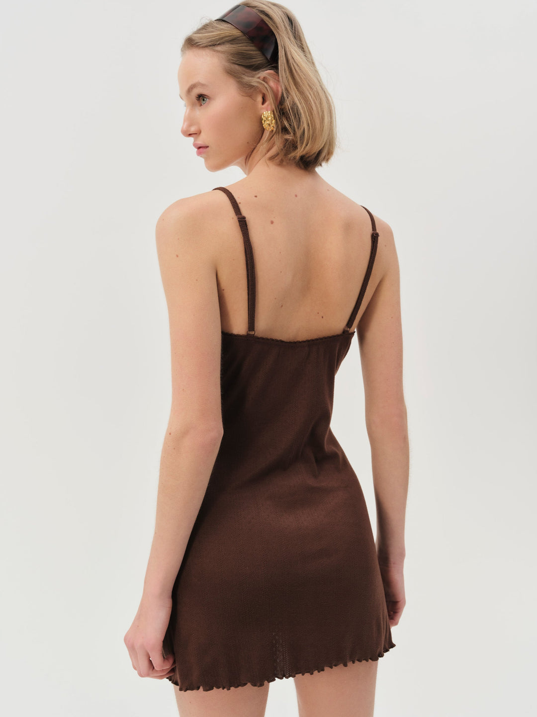 Elliana Slip Dress - Chocolate | For Love and Lemons