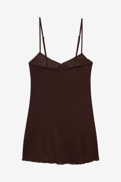 Elliana Slip Dress - Chocolate | For Love and Lemons