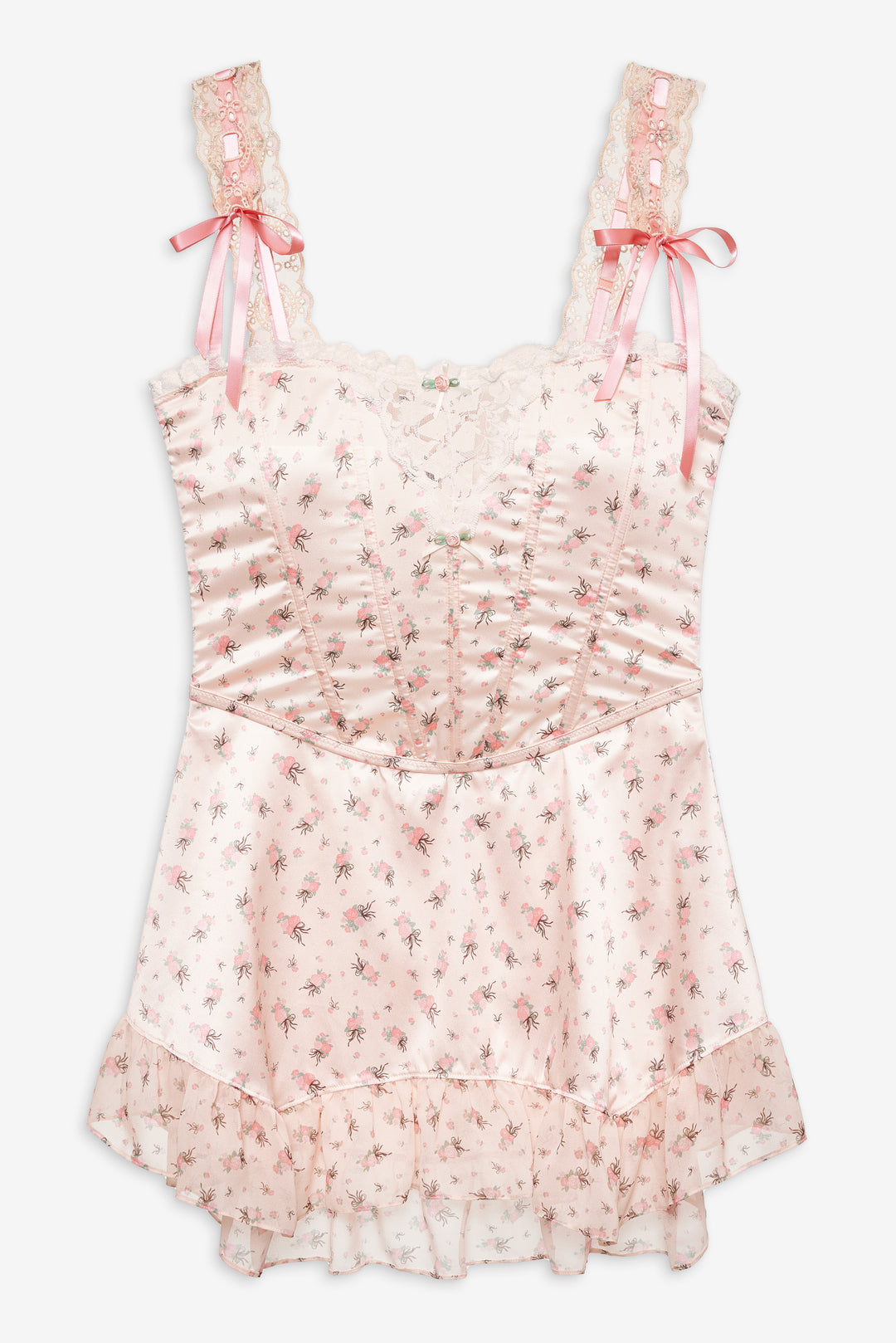 Peaches & Cream Slip Dress - Peach | For Love and Lemons