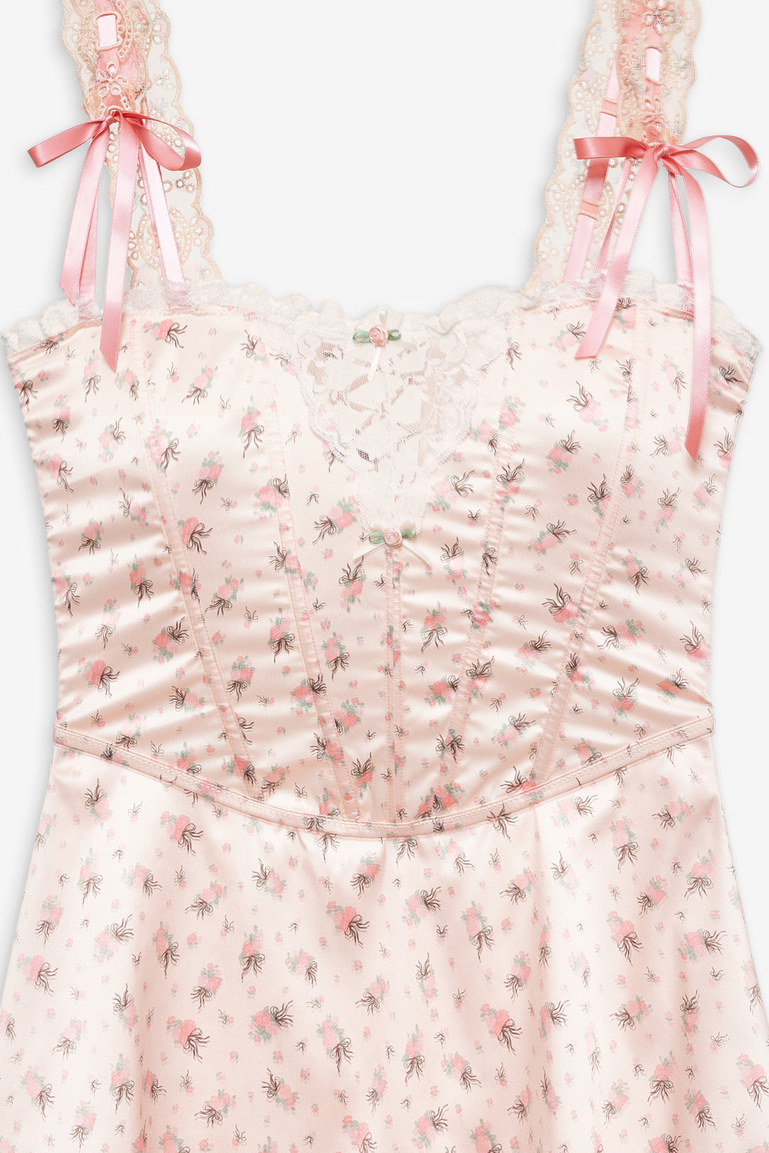 Peaches & Cream Slip Dress - Peach | For Love and Lemons