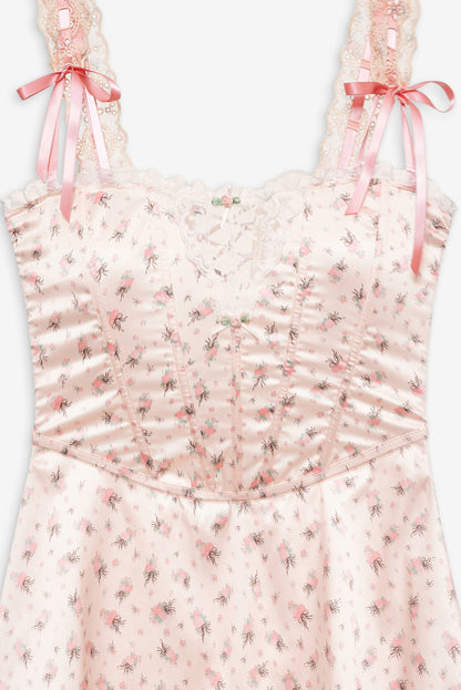 Peaches & Cream Slip Dress - Peach | For Love and Lemons