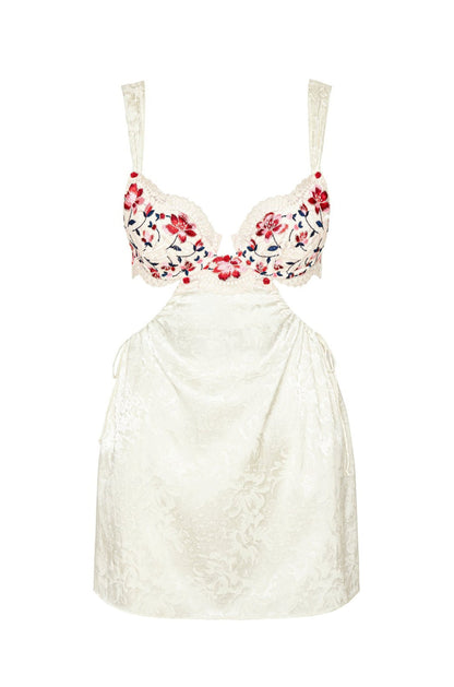 Festival Rose Slip Dress - Ivory | For Love and Lemons
