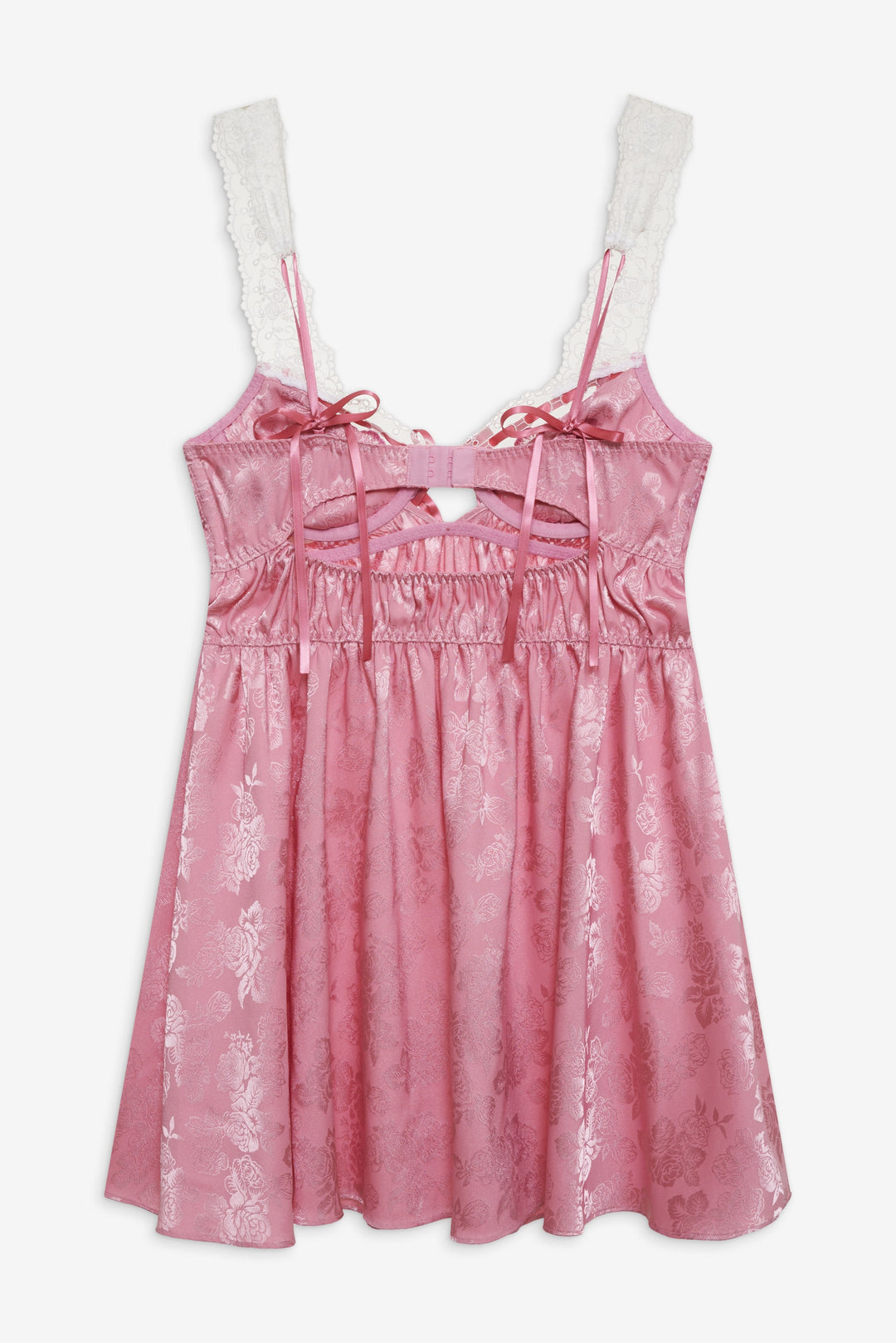 Rose Milk Eyelet Slip Dress - Pink | For Love and Lemons