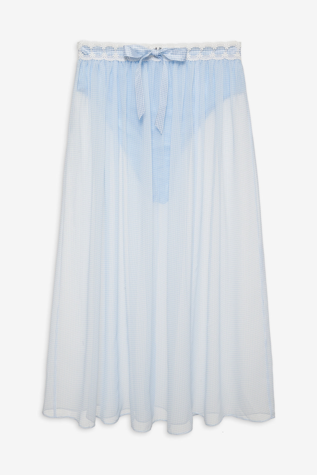Dainty Doily Midi Skirt - Blue | For Love and Lemons