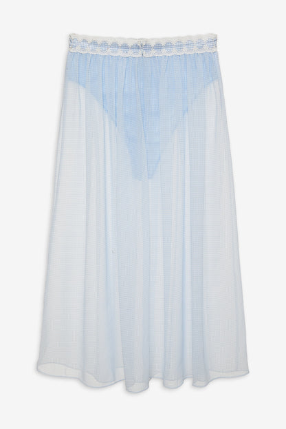 Dainty Doily Midi Skirt - Blue | For Love and Lemons