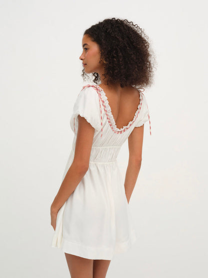 Georgia Corset Slip Dress - Red | For Love and Lemons