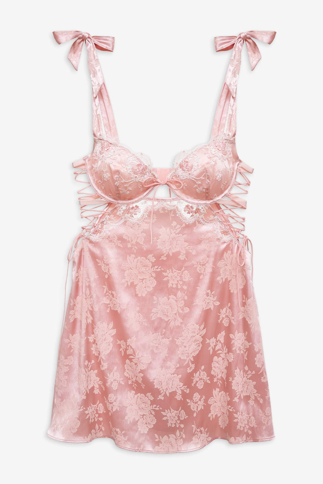 Le Fleur Slip Dress - Peach | For Love and Lemons