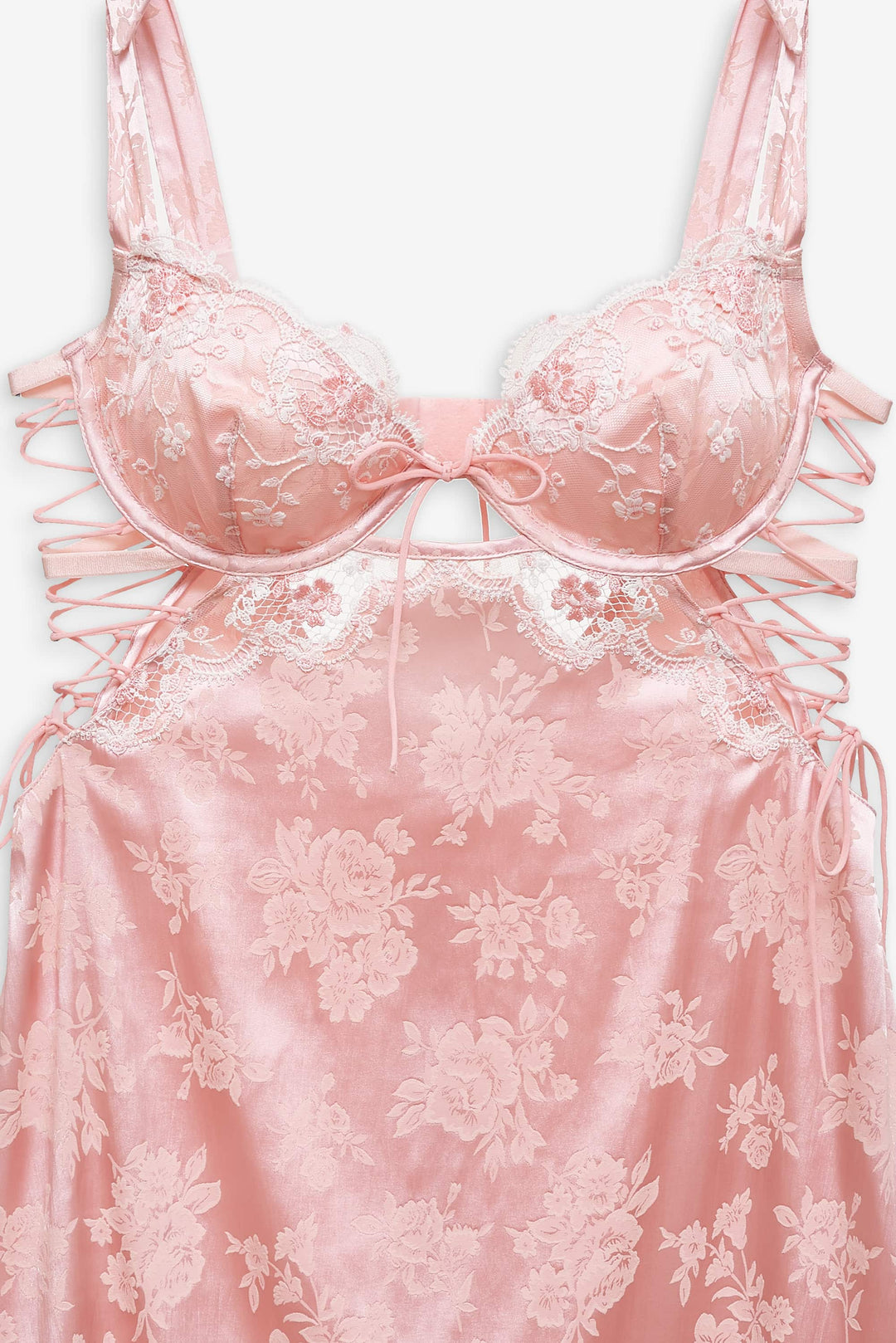 Le Fleur Slip Dress - Peach | For Love and Lemons