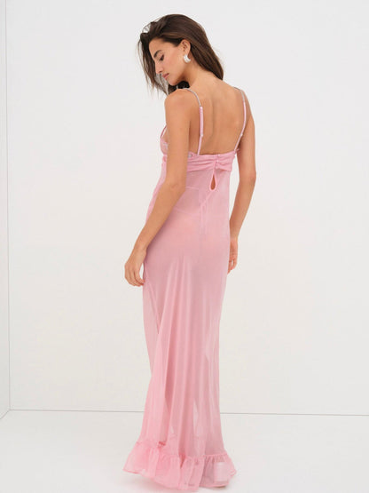 Kristi Maxi Slip Dress - Mauve | For Love and Lemons