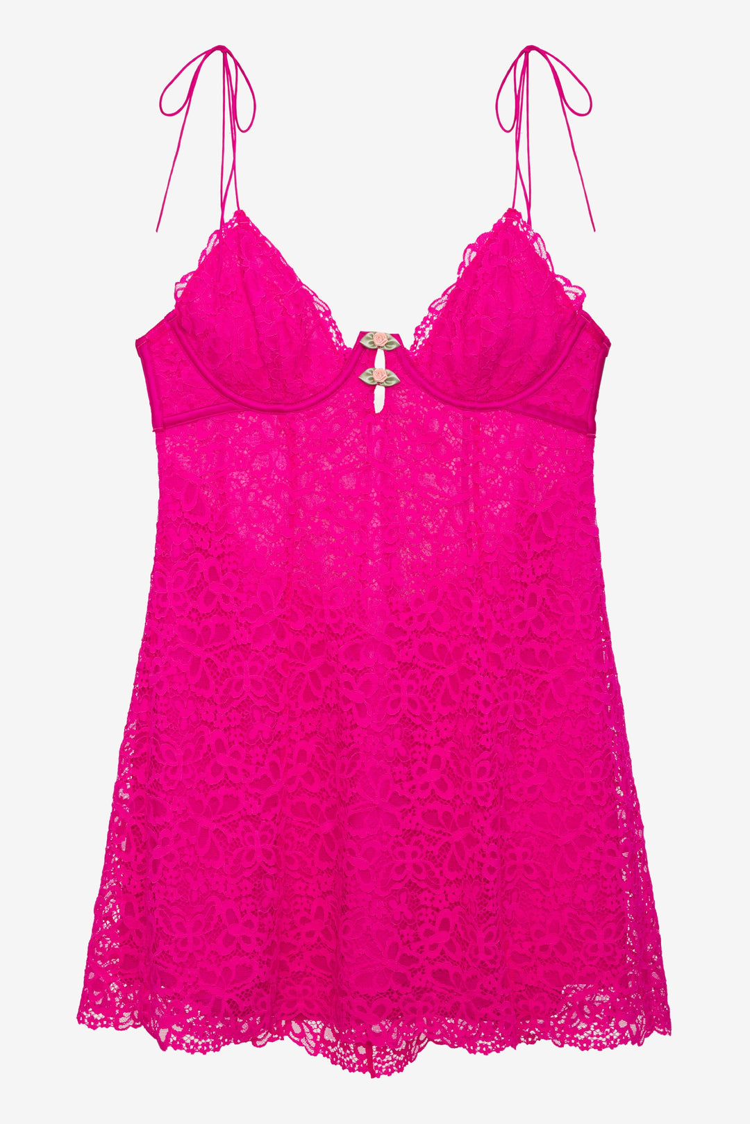 Creamsicle Lace Slip Dress - Pink | For Love and Lemons