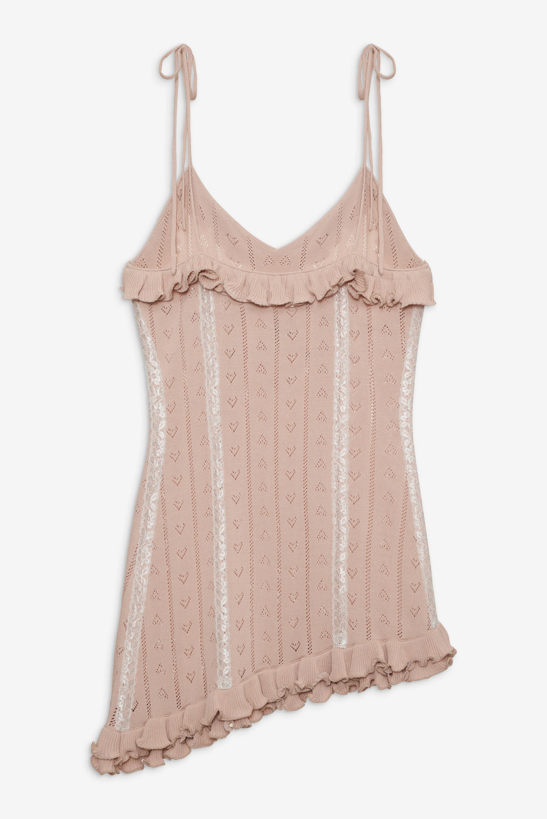 Eloise Asymmetric Knit Dress - Peach | For Love and Lemons