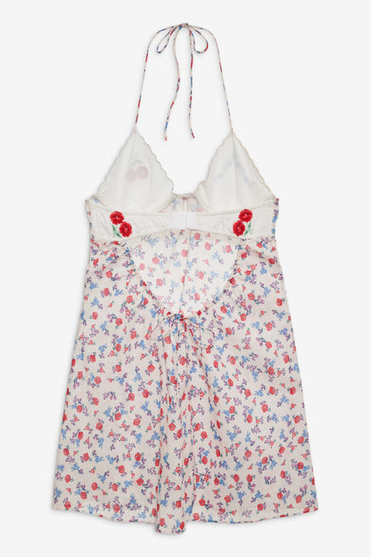 Forget Me Not Embroidery Slip Dress - White | For Love and Lemons