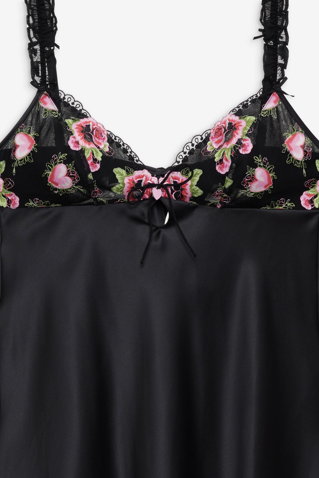 Love Garden Slip Dress - Black | For Love and Lemons