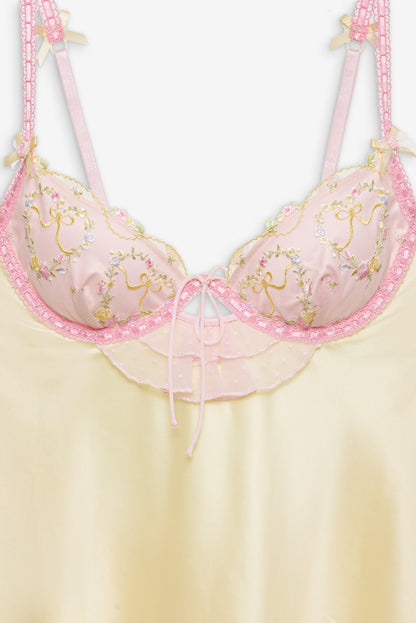 Sunny Bouquet Slip Dress - Multi Yellow | For Love and Lemons