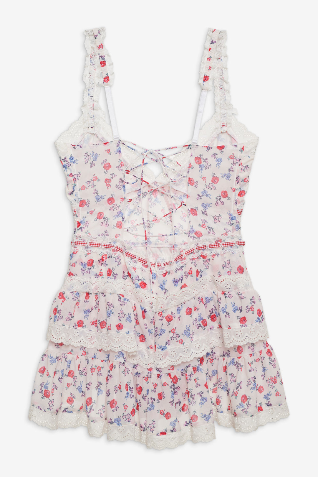 Ditsy Day Slip Dress - Red | For Love and Lemons