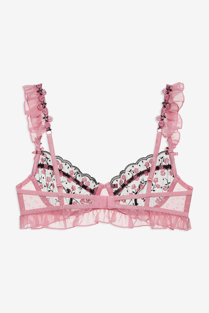 Rose Cluster Underwire Bra - Pink | For Love and Lemons