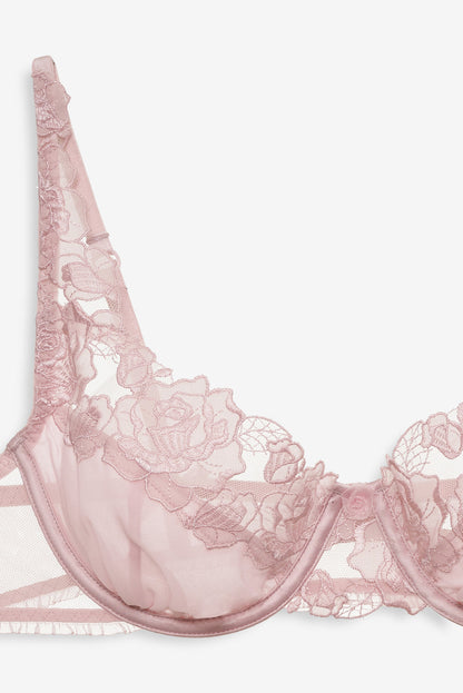 Blissful Blooms Underwire Bra - Pink | For Love and Lemons