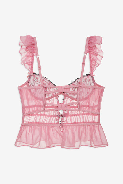 Rose Cluster Bustier - Pink | For Love and Lemons