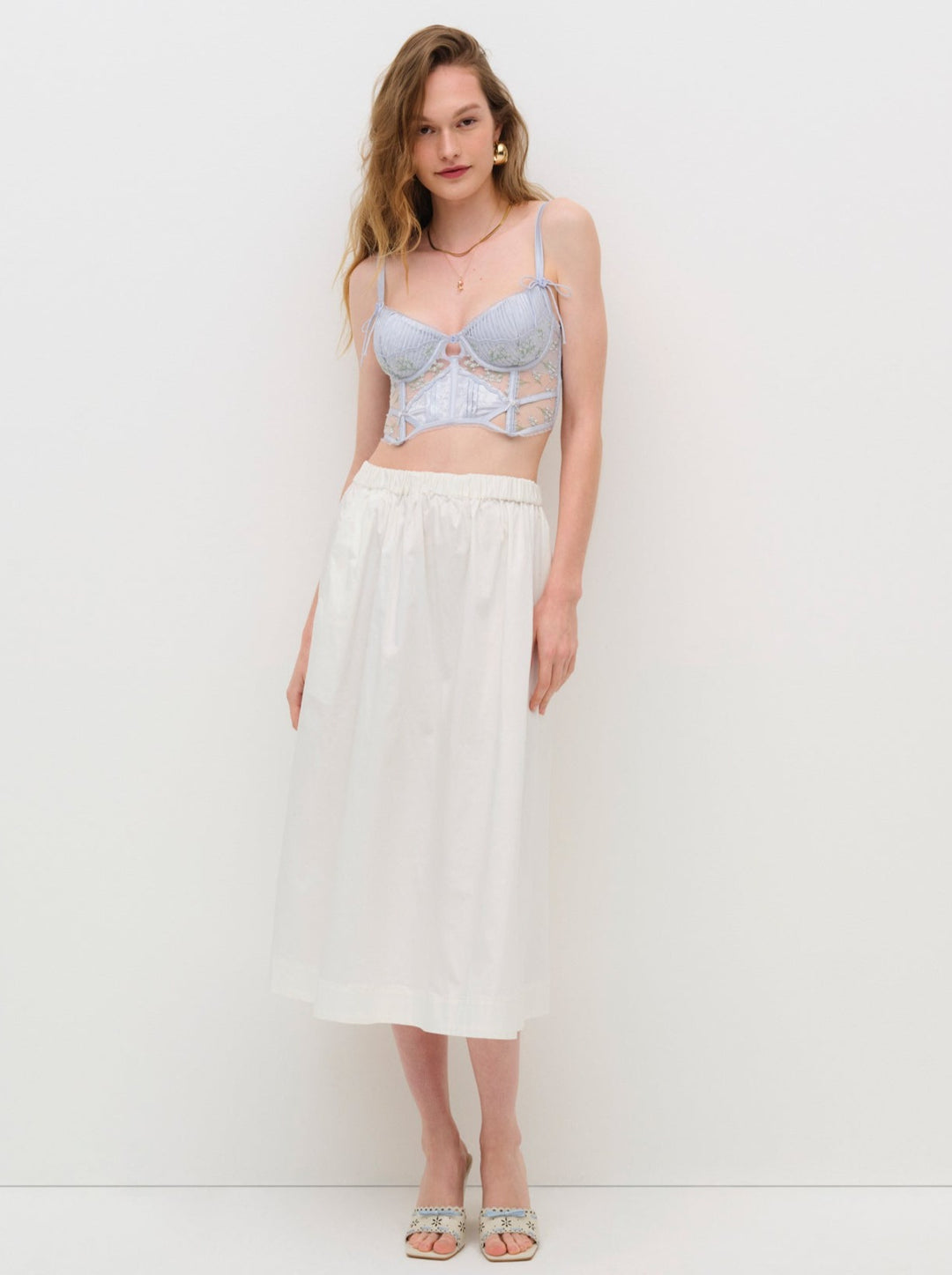 Baby's Breath Bustier - Blue | For Love and Lemons