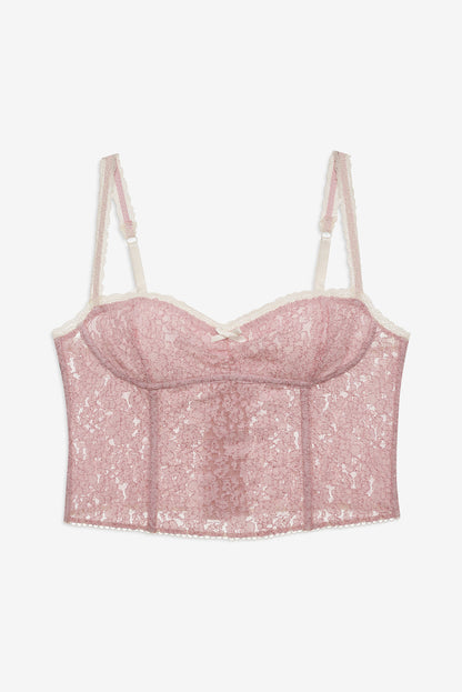 Pamela Stretch Bustier - Pink | For Love and Lemons