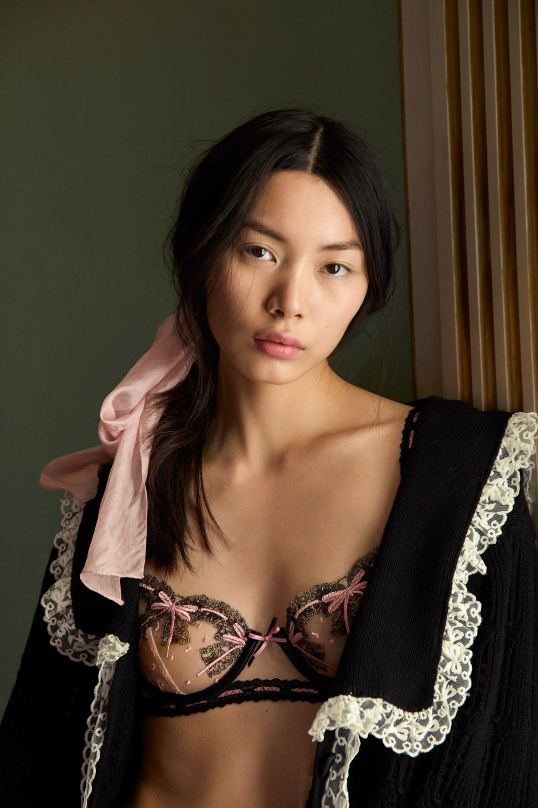 Love Letters Underwire Bra - Black | For Love and Lemons