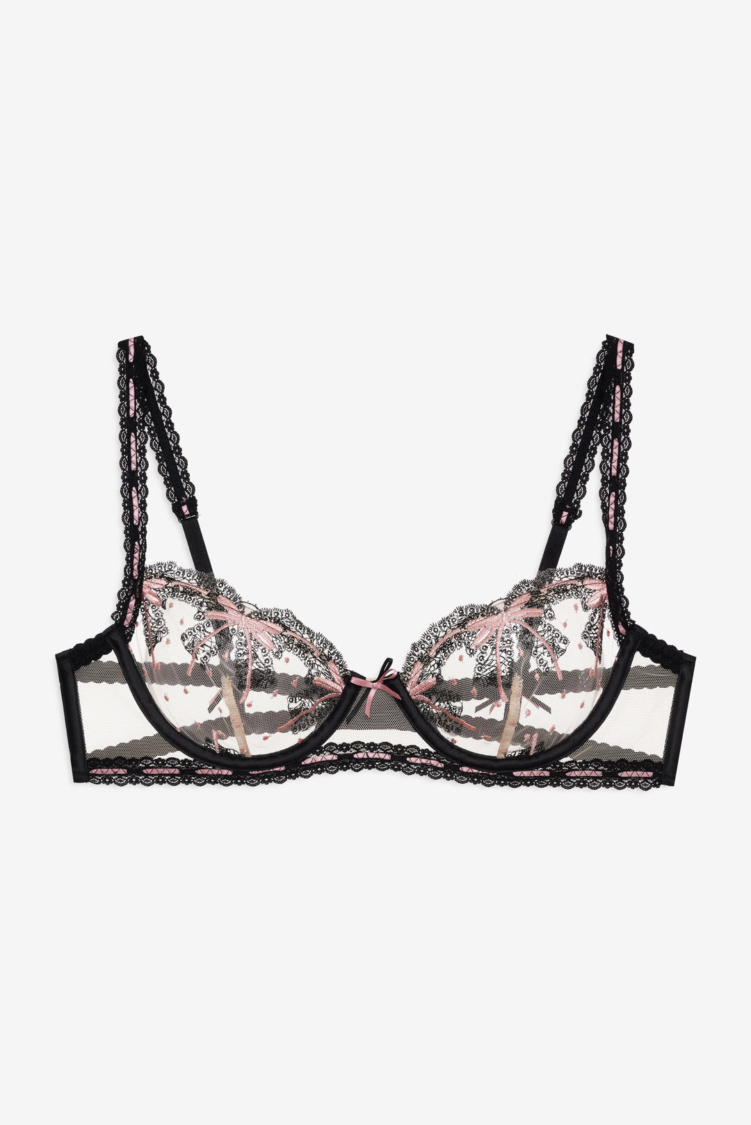 Love Letters Underwire Bra - Black | For Love and Lemons