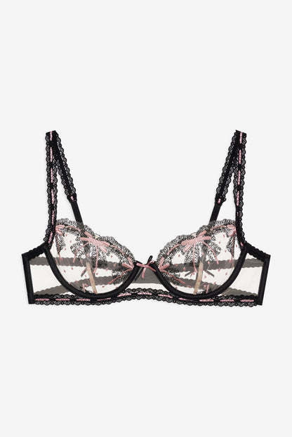 Love Letters Underwire Bra - Black | For Love and Lemons