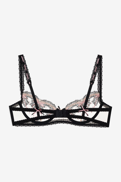 Love Letters Underwire Bra - Black | For Love and Lemons