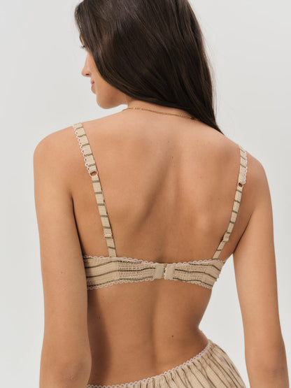 Mindy Underwire Bra - Brown | For Love and Lemons