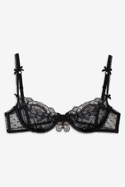 Papillon Underwire Bra - Black | For Love and Lemons