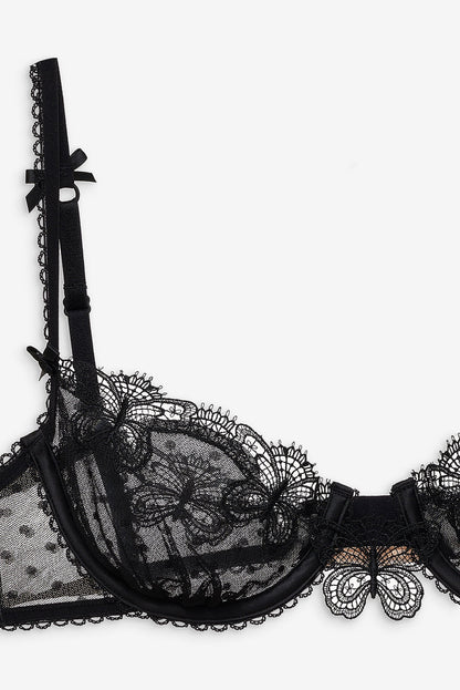 Papillon Underwire Bra - Black | For Love and Lemons