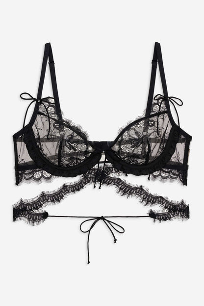 Sonja Underwire Bra - Black | For Love and Lemons