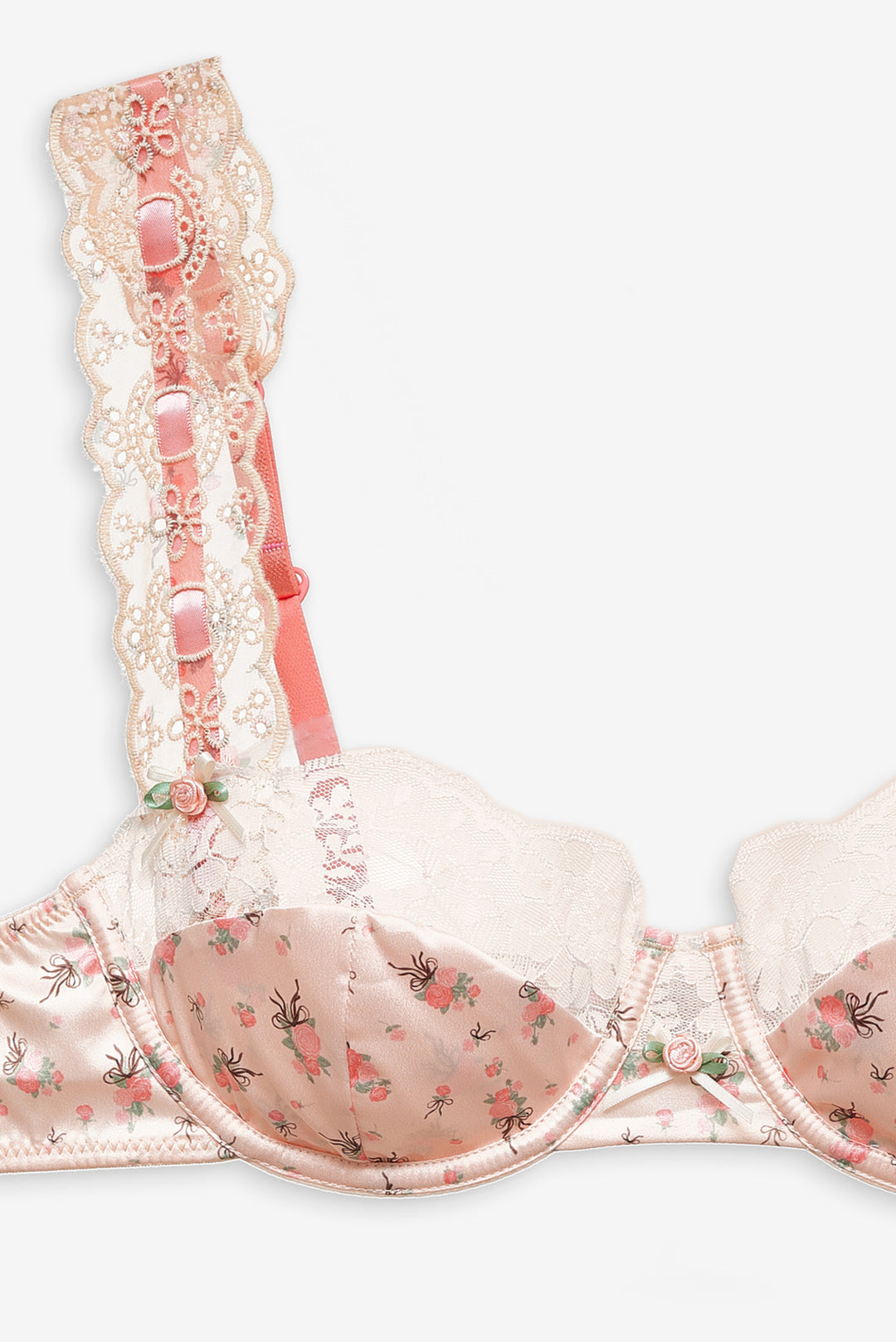 Peaches & Cream Underwire Bra - Peach | For Love and Lemons