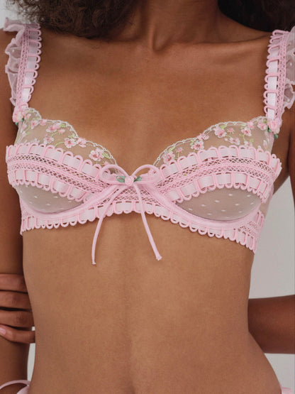 Pinkaboo Underwire Bra - Pink | For Love and Lemons