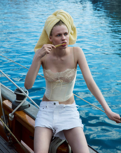 Victoria Bustier - Cream | For Love and Lemons